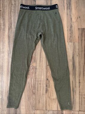Smartwool Men's Olive Thermal Merino Base Layer Pants